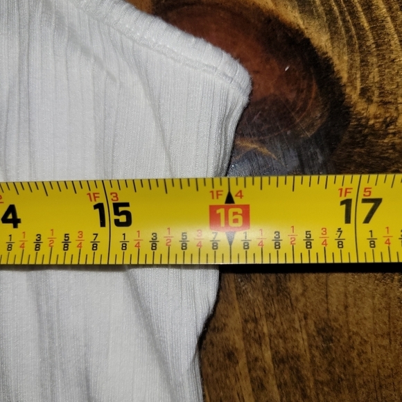 Wild Fable Off-White Ribbed Bodysuit - XL - Picture 3 of 11